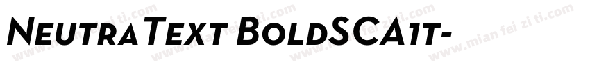 NeutraText BoldSCA1t字体转换